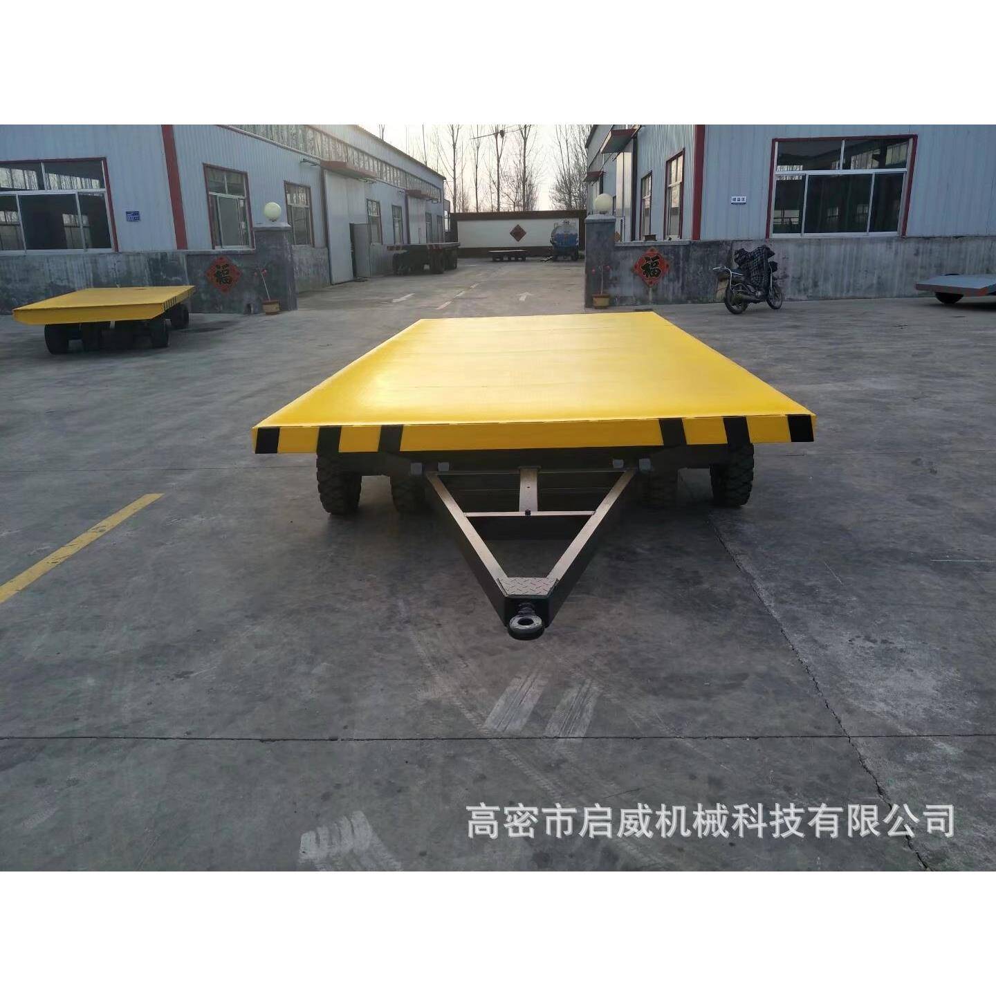 重型平板拖车左右浮动短轴拖车非标大吨位拖车厂家供应