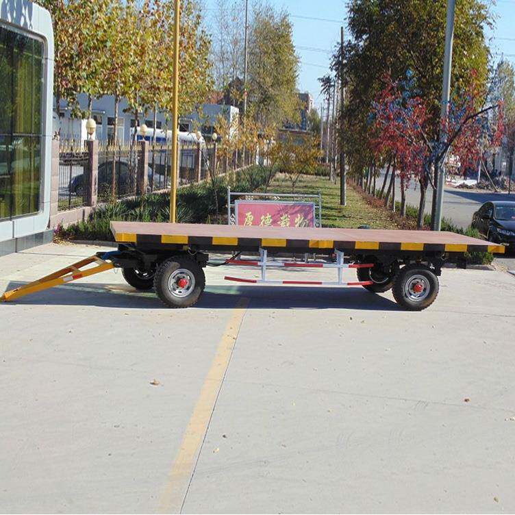 专业平板拖车7c-8吨平盘拖车低价厂家供应