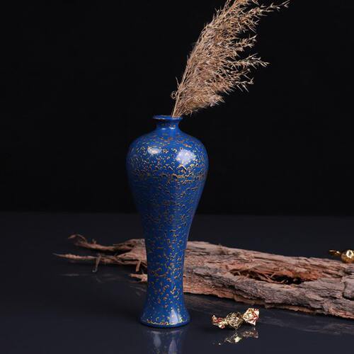 晋元恒漆器大漆犀皮漆观音瓶手工木质梅瓶中式装饰摆件古风插花瓶