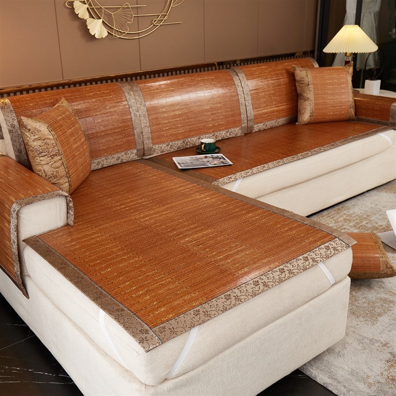 竹席沙发垫夏季冷感凉席坐垫2025新款定制凉垫R防滑沙发套罩座垫