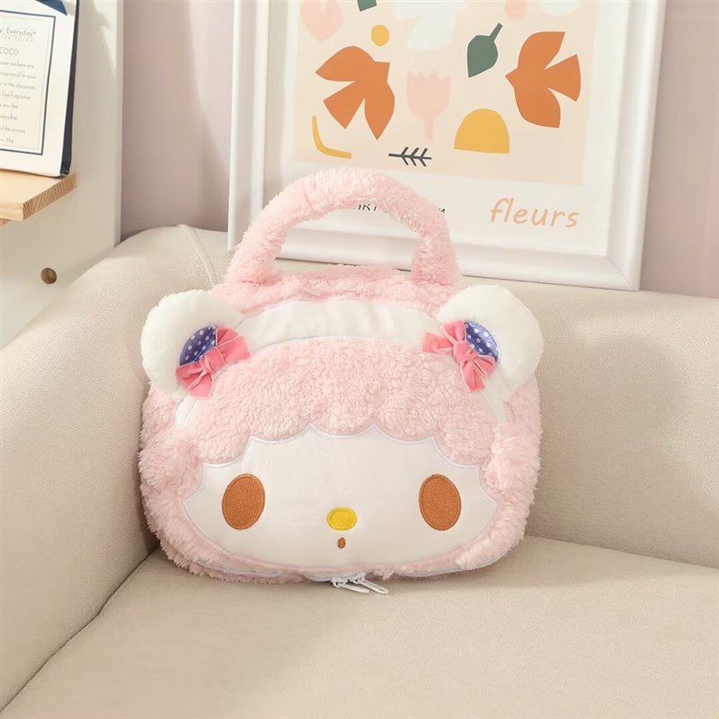 可爱卡通美乐蒂抱枕被子两用二合一E折叠毛毯办公室午睡枕头空调