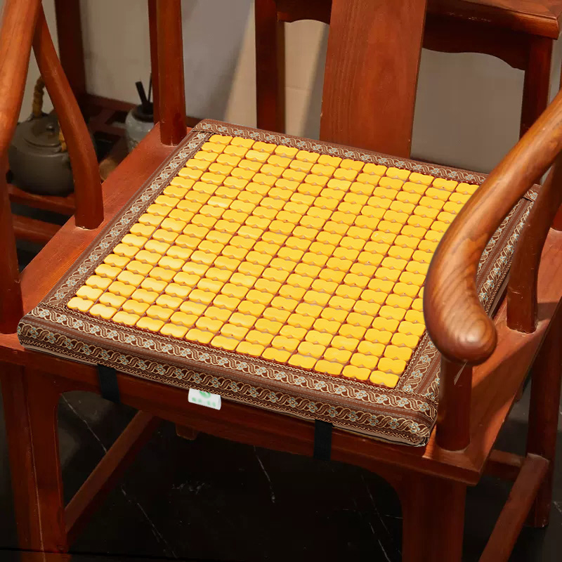 红木沙发坐垫新中式椅垫夏季竹凉垫F两用实木圈椅茶桌椅子海绵座