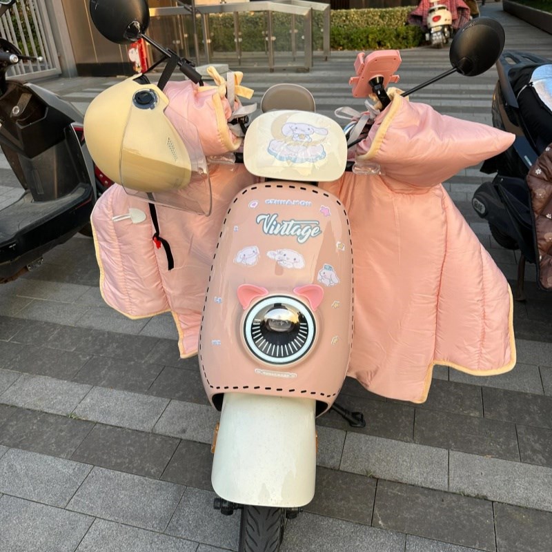 超厚实电动c车挡风被冬季加绒加厚防水保暖御寒冬天电动摩托防风