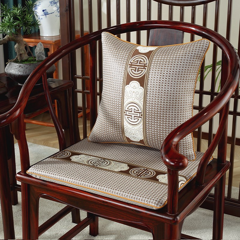夏季中式红木沙发坐垫红r木椅子坐垫实木沙发藤席夏凉垫圈椅茶椅