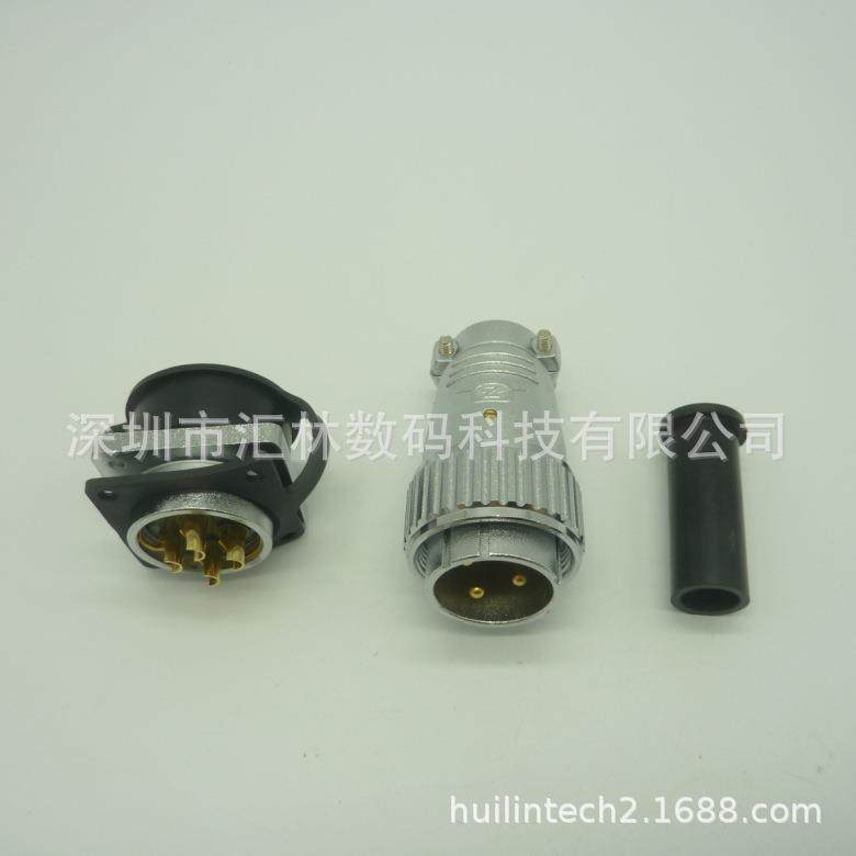 广州数控机床连接器WS32J4TQ+WS32K4Z功率型航空插头50A接头