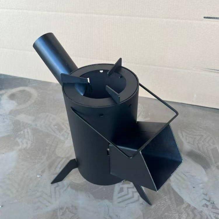 分体式火箭户外露营野外炉轻捷野餐新款野炊多功能柴火炉便携式炭