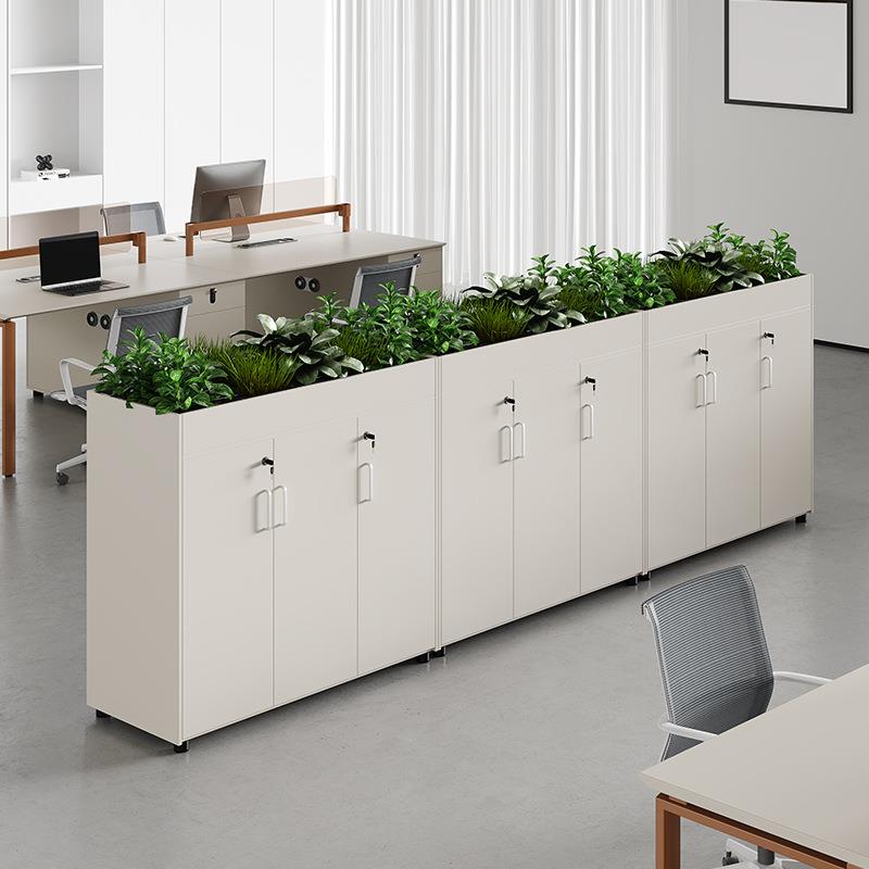 办公室矮柜储物柜办公柜资料抽屉柜带锁收纳柜文件小柜子打印机柜