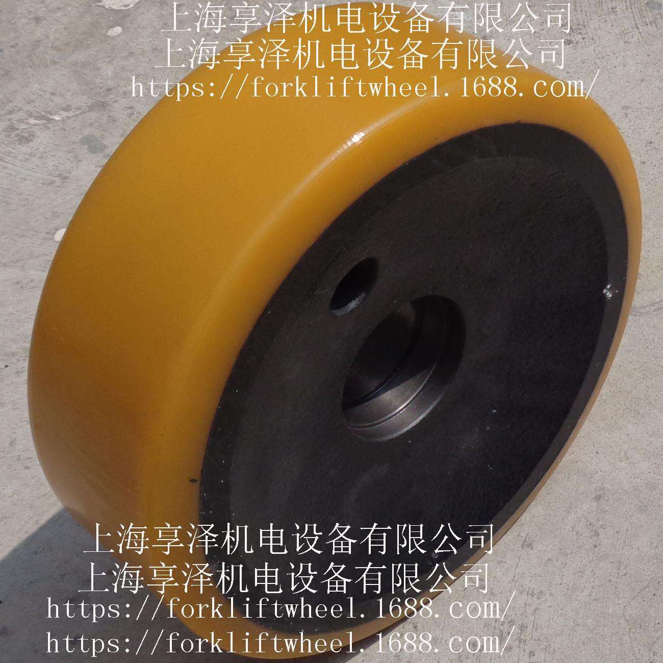 林德前轮负载轮子0009937041 Linde PU实心轮胎 超弹性滚轮