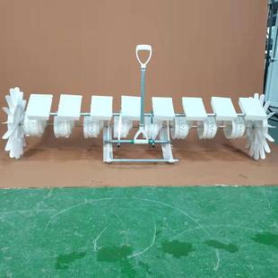 农作物水稻直播机 手拉式撒播机 广西8-10行水稻点播机均匀可调