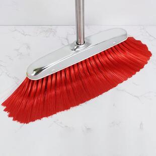 VLEN 不锈钢软毛环卫清洁扫帚【3个装咖啡色】ZTT0808