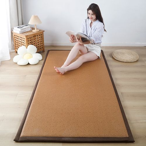 凉席藤席夏季f打地铺睡垫神器可折叠家用卧室藤编地垫榻榻米床垫