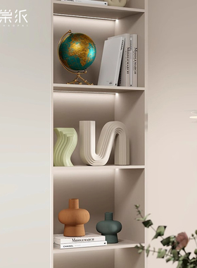 高级感奶油风客厅酒柜电视柜组合摆件轻奢家居壁柜艺术Y装饰品摆