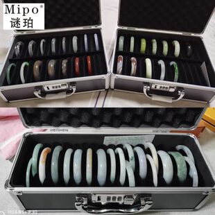 包邮手镯箱15位翡翠玉镯金银镯子带货便携家用手提拎手展示收纳盒