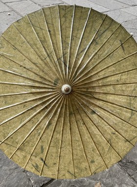 许家油纸伞新中i式古风做旧仿古拍摄道具晴雨两用满穿桐油伞