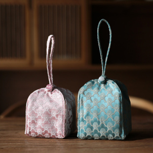 加厚夹棉功夫首饰文玩便携包装 收纳袋手工布艺品茗主人Z茶杯小袋