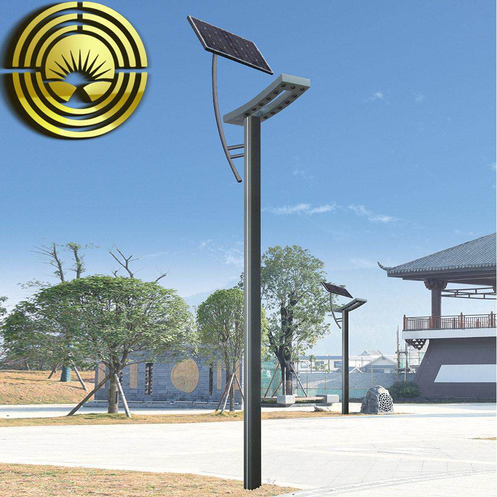 3.5米LED新中式公园小区室外防水装饰太阳能庭院景观灯杆