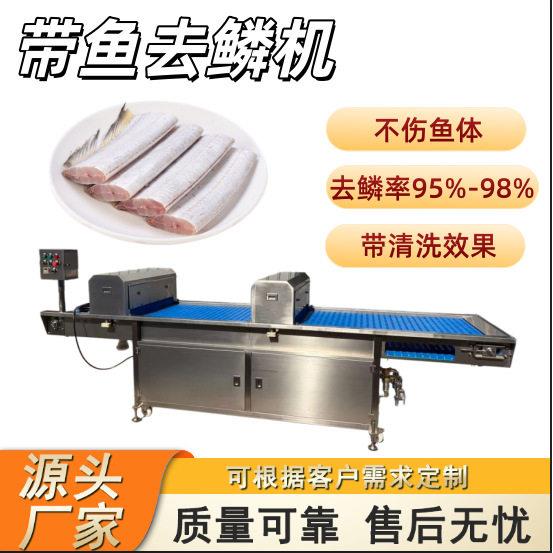 带鱼压水去鳞机商用刀鱼去鳞设备大小带鱼通用附带清洗效果