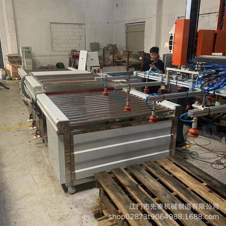 佛山江门全自动毛刷喷淋双面滚动清洗机PE塑料板清洗机