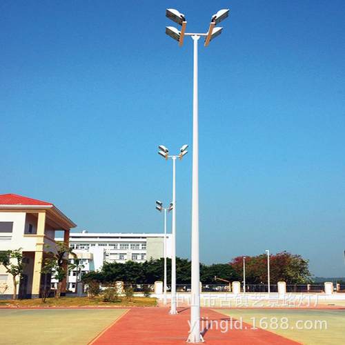 高杆球场场灯8米10米12米双排灯具4头照明灯户外路灯杆生产厂家