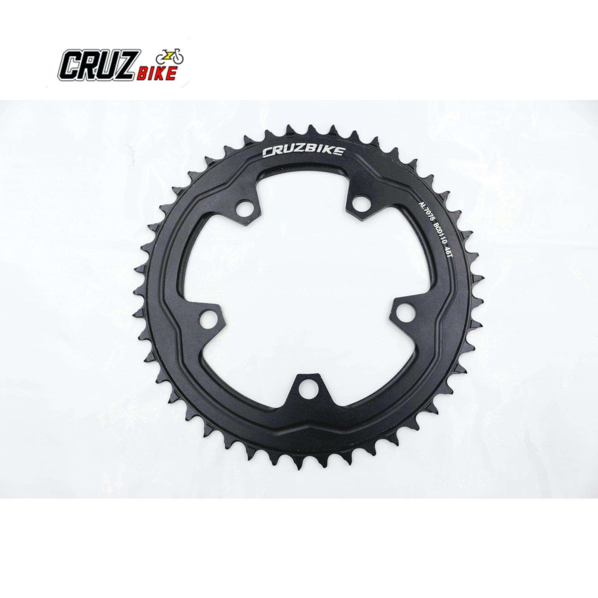 CRUZbike BCD110公路山地车曲柄牙盘单盘片正负齿五爪1X