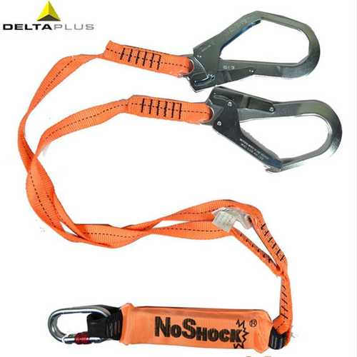 代尔塔504210减震绳Y型双钩带缓冲包安全带建筑高空作业防坠落 CE