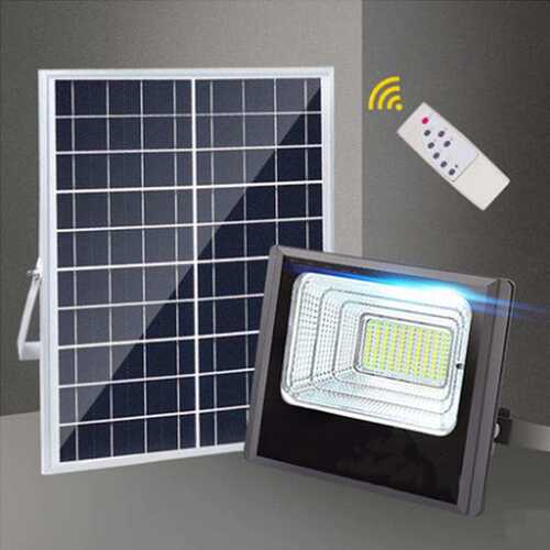 户外太阳能庭院灯工程 LED太阳能投光灯200W新农村家用太阳能路灯