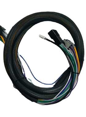 线束2x7P5557黑色1007#16线旗形端子 for 自动驾驶末端配送小车