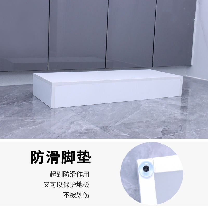 实木台阶脚踏凳办公桌下搁脚凳厨房阳台增高凳服装店橱窗模特地台