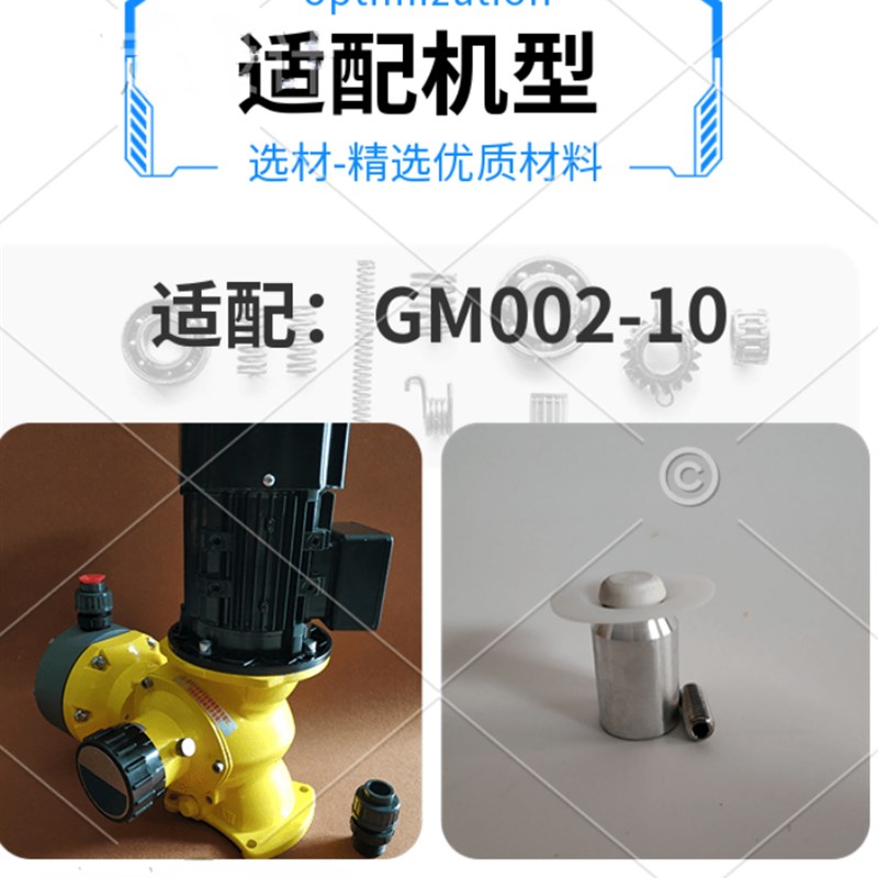 米顿罗计量泵隔膜组件GM0010PR1MNNGM0005PR1MNNGM0010SP4MTP适配