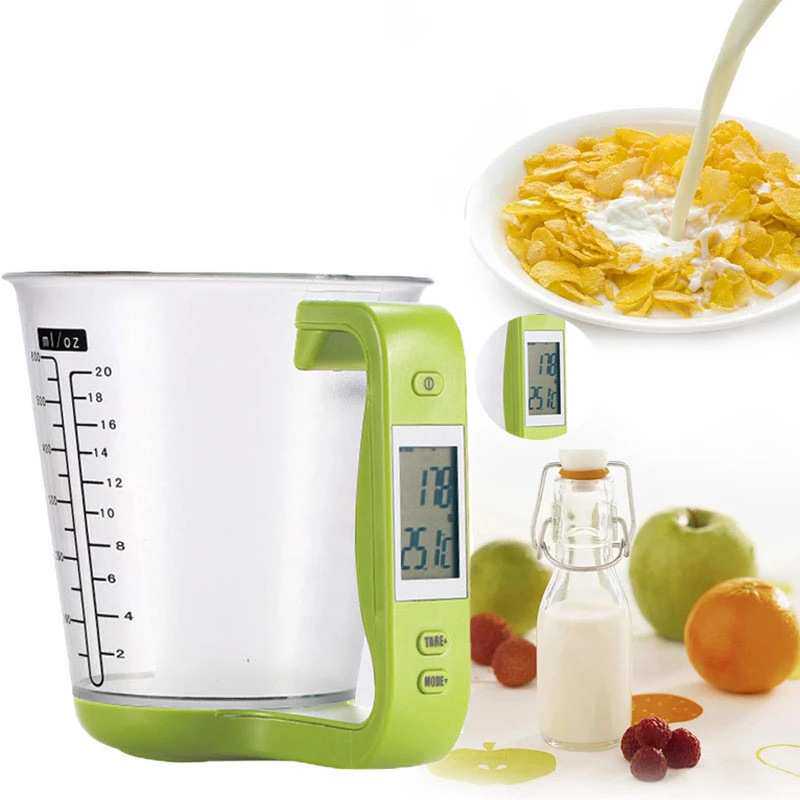电子量杯0.1-1kg台秤烘焙秤多功能厨房液体量杯秤measuring cup s