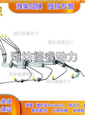 高压油管总成330205000245潍柴博杜安6M26发动机Baudouin原厂