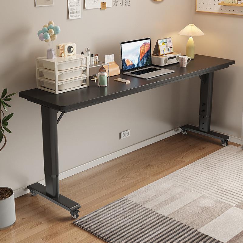 【折扣价】书桌家用长条桌床头跨床窄电脑桌卧室学生简易移动升降