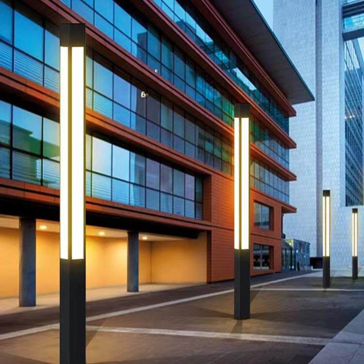 铝制方形LED庭院灯户外防水小区道路照明灯柱简约大气现代景观灯