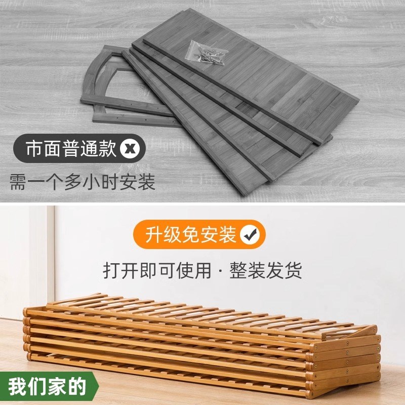简易鞋架子鞋柜木制宿舍占地小放家门口多层防尘入门鞋架子收纳架