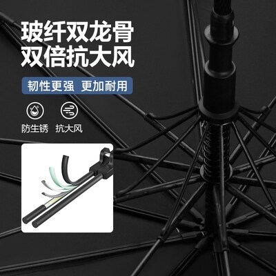 96骨雨伞长柄超大号双层伞男士加大加厚加固结实特大抗暴雨专用伞