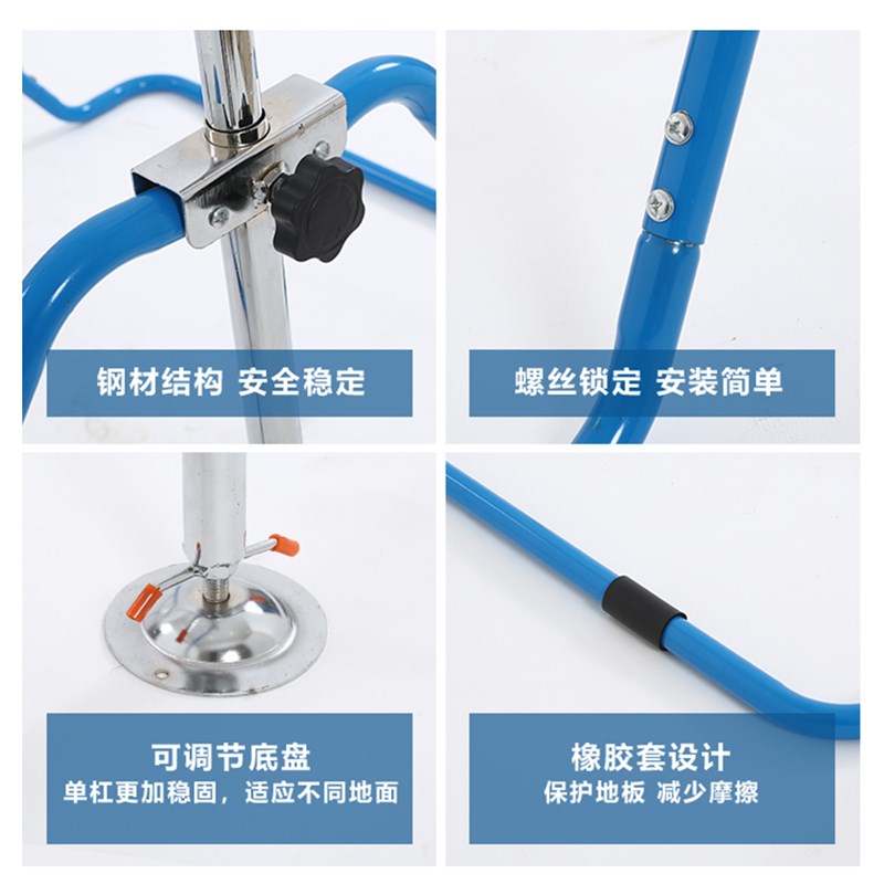 儿童单杠可折叠秋千架加固家用引体向上小孩单杠户外锻炼秋千架