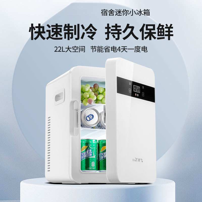 新飞迷你小冰箱一人小型宿舍家用小冰柜新款车载冰箱量大优惠包邮