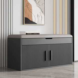 门口换鞋凳可坐鞋柜坐凳一体家用入户穿鞋凳鞋架凳子进门凳免安装