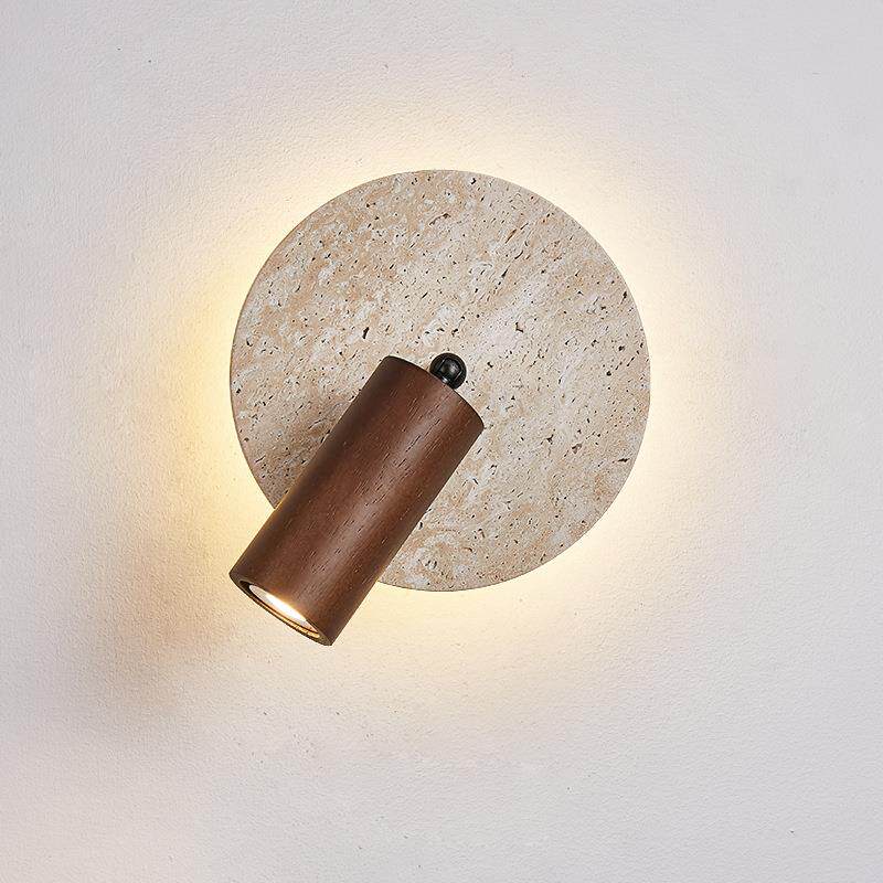 民宿酒店客房卧室床头壁画射灯中古风书房可旋转护眼led阅读壁灯