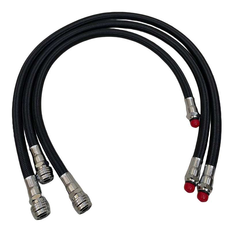 进口AQUATEC编织低压管 BCD 浮力调整器背飞 潜水充气背心 中压管