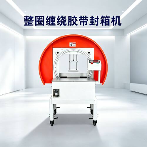 全自动整圈缠绕胶带封箱机 电商快递纸箱胶带封口打包设备