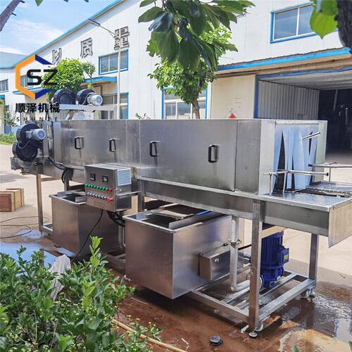 塑料筐清洗机 鸡柳盘子隧道式洗筐机 不锈钢多功能洗箱机 顺泽