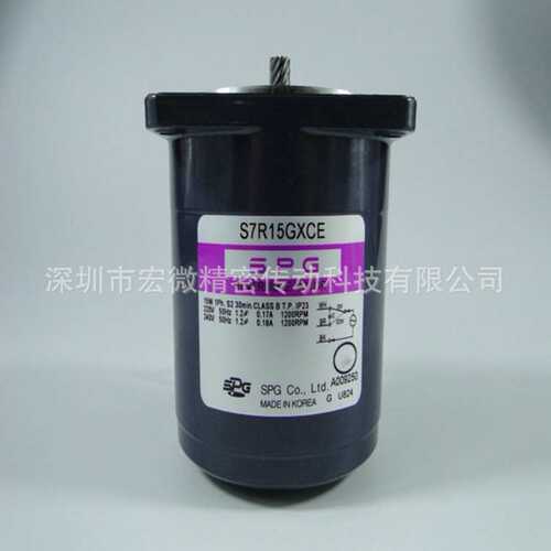韩国SPG电机S6R06GXCE可逆马达6W感应可逆电机输送带用电机