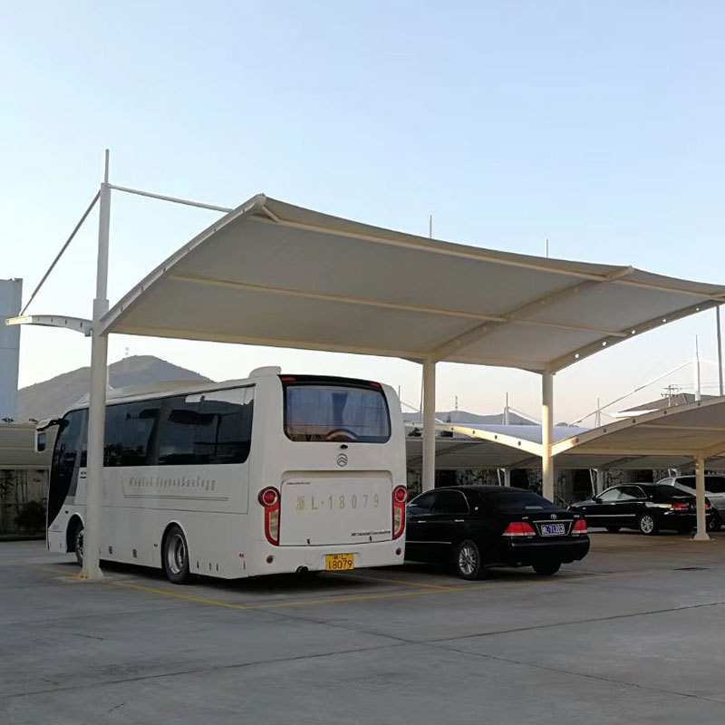 户外膜结构可安装停车棚小区充电桩三轮车电动车汽车停车遮阳雨棚