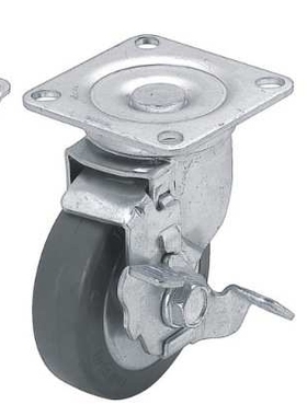 CSPJS100-R 4寸米思米带挡块灰色橡胶  安装高度130MM