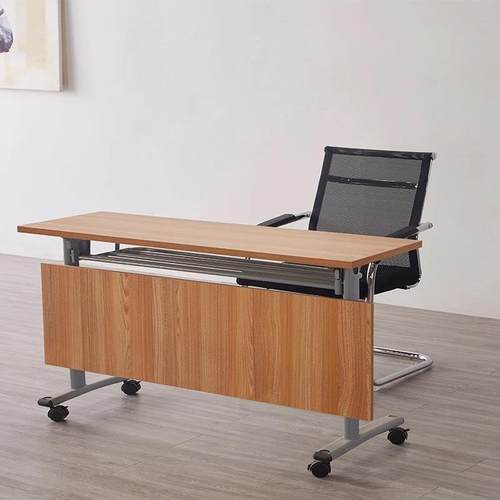 昆明办公家具折叠阅览桌培训办公桌移动会议桌简约钢架条桌