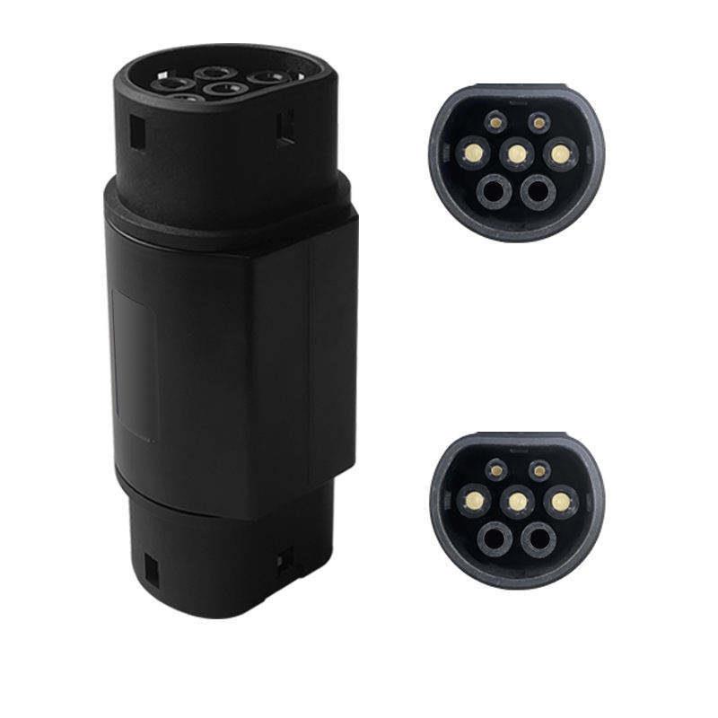 220V-250VAc国转欧LEC62196Ev适配器Gbt至T2适配器通用