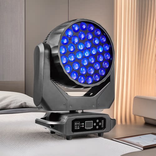 LED37颗15W调焦摇头染色灯RGBW四合一Zoom wash beam舞台灯摇头灯