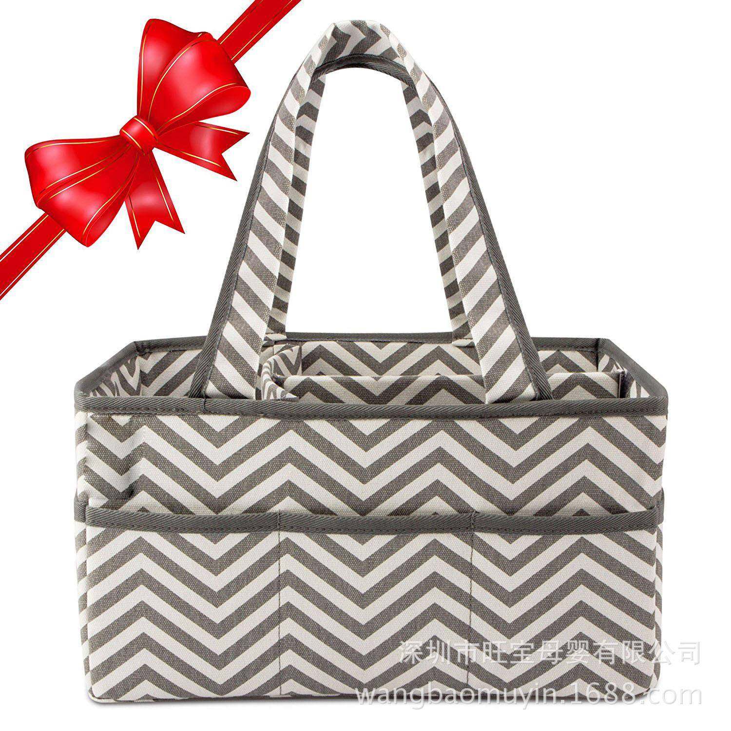 尿布篮尿不湿收纳袋尿布折叠涤纶收纳篮儿童玩具手提收纳包