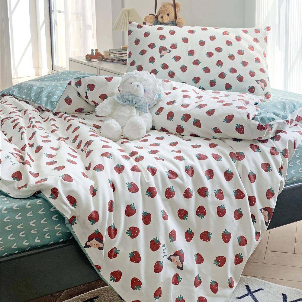 长绒棉被套两件套纯棉印花床上用品1.2米全棉儿童单人三件套,电子/电工,接线端子,淘宝优惠券,粉丝福利购,淘宝优惠卷